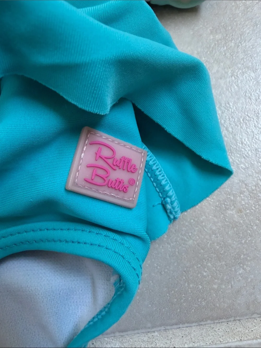Ruffle Butts Teal, Mint & Lavender Girls Long Sleeve Rashguard Set